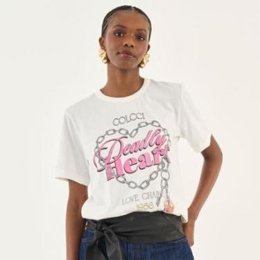 Imagem de Camiseta Colcci Hear Feminino-Feminino