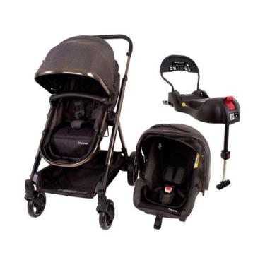 Imagem de Carrinho Spark Plus com Bebê Conforto e Base Safety, Preto