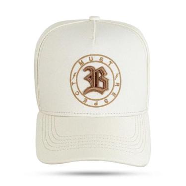 Imagem de Boné BLCK Brasil Aba Curva Snapback Must Respect Lightning, Off white,