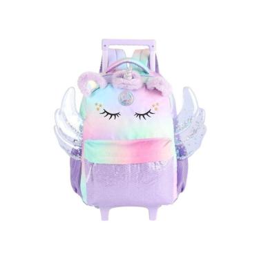 Imagem de MOCHILA COSTAS E RODAS UNICÓRNIO PREMIUM IC41732 - LILÁS-Feminino