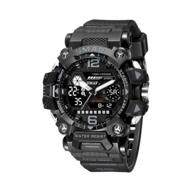 Imagem de Relógio Esportivo À Prova d'Água Com Duplo Display Para Homens SMAEL, 