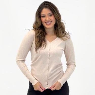 Imagem de Casaco Dyordhana Cardigan com Botão Feminino-Feminino