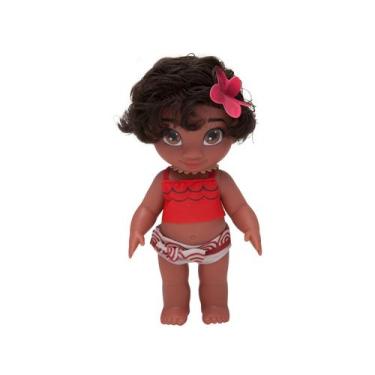 Imagem de Boneca Princesa Moana Disney Bebê Baby 36 Cm 2504 Cotiplás, Vermelho, 