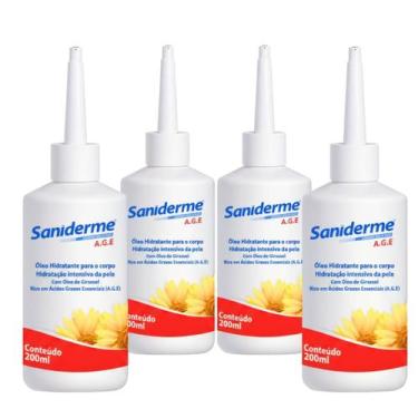 Imagem de Óleo de Girassol Cicatrizan A.G.E 200ml 4 Unidades - Sanfarma