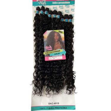 Imagem de Cabelo Anjo Cacheado Entrelace 100% Bio 80cm Longo 9 Telas - bbless, c