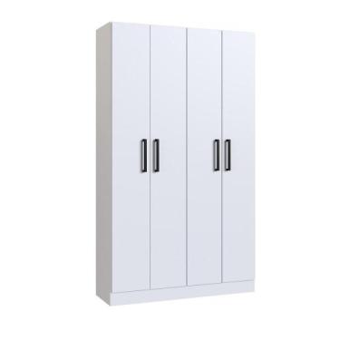 Imagem de Armário Multiuso Rivera 4 Portas 8 Prateleiras - IRM, BRANCO