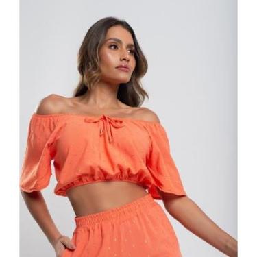 Imagem de Cropped Ciganinha Viscose Com Lurex Salvatore Fashion-Feminino
