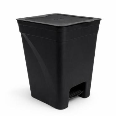 Imagem de Lixeira com Pedal 7,5L Útil Plástico 100 Reciclado 26cm Banheiro Lavab