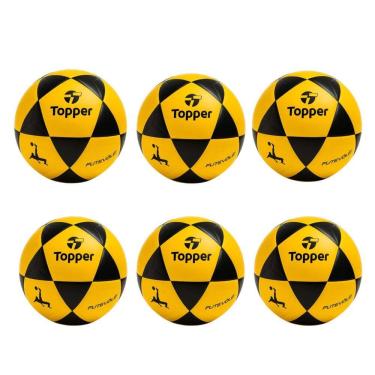 Imagem de Kit 06 Bola De Futevôlei Topper R1 Oficial