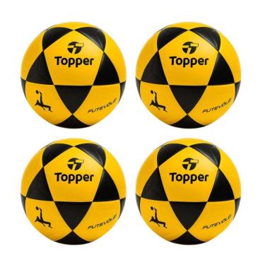 Imagem de Kit 04 Bola De Futevôlei Topper R1 Oficial