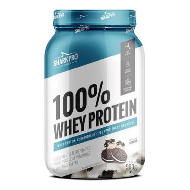 Imagem de 100% Whey Protein - 900g Cookies - Shark Pro - Shark Pro Suplemento
