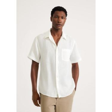 Imagem de Camisa Masculina Manga Curta Em Linho-Masculino