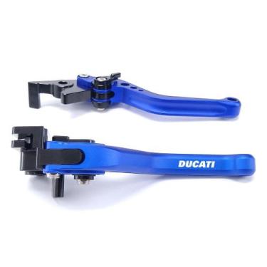 Imagem de Manete Esportivo Reforçado Monster Multistrada Dark Stripe Gravado a L