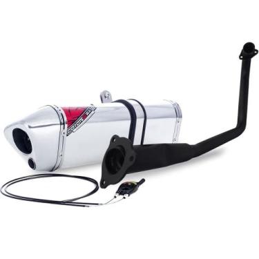 Imagem de Escape Ponteira Coyote Modelo TRS 2 Way Mais em Alumínio CG 150 Titan 