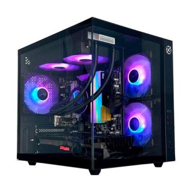 Imagem de Gabinete Gamer Kalkan Midgard Aquário S/Fan S/Fonte Micro-ATX Preto - 