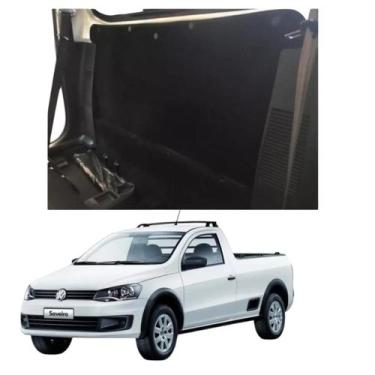 Imagem de Forração Interna Traz Saveiro G5 G6 G7 Cabine Simples Preto - MANOS TA