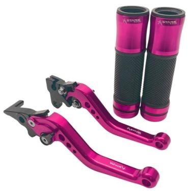 Imagem de Kit Manete Manopla Nh 190 Cb300r Cbx 200 Strada Twister - Stark Race, 