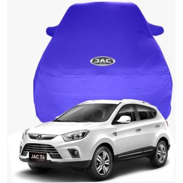 Imagem de Capa de Carro Jac T6 Tecido  Lycra Premium - Cadilhe Capas, Azul Royal