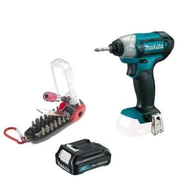 Imagem de Parafusadeira De Impacto A Bateria 12V Td110dz Makita + 1 bateria 2,0A