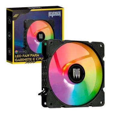 Imagem de Cooler Fan Revenger GVR337 com LED RGB para Gabinete PC CPU 80mm