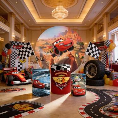 Imagem de Capas Painel Redondo Cilindros Decoração Carros - Genérica