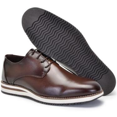 Imagem de Kit 2 Pares Sapato Social Casual Derby Oxford De Amarrar Super Macio E