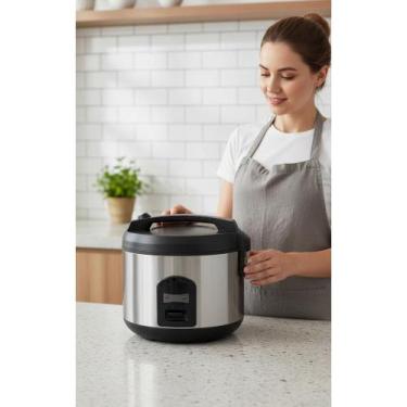 Imagem de Panela Elétrica Arroz 12 Xícaras Potente Inox - Congratulations Store
