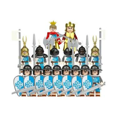 Imagem de Blocos De Montar De Soldados Romanos Da Era Medieval, Mini Bonecos De 