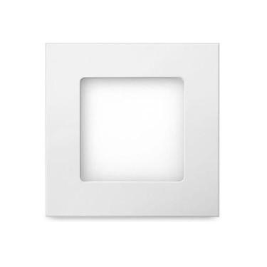 Imagem de Luminária Painel de Led de Embutir Quadrada Downlight 6w Bivolt Branca