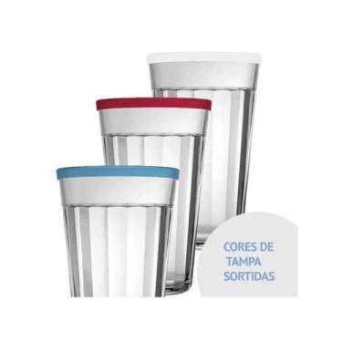 Imagem de Copo Americano com Tampa Plástica 450ml - Nadir Figueiredo 
