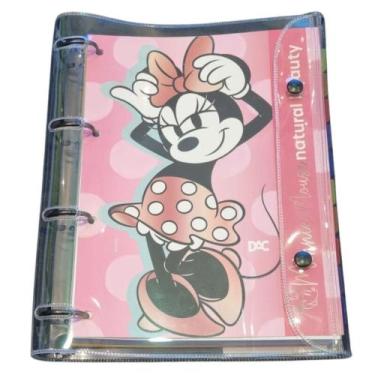 Imagem de Fichario Universitario Minnie capa de cristal pvc 144 folhas - Dac