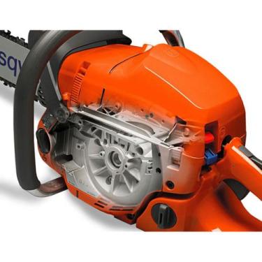 Imagem de Motosserra à Gasolina 61,5cc com Sabre 18pol - Husqvarna, Laranja