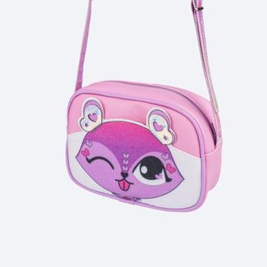 Imagem de Bolsa Infantil Pampili Pamps Glitter Rosa e Lilás 600.1161, Rosa