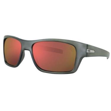 Imagem de Óculos de Sol HB Monster Fish/58 Preto Fosco - Lente Vermelho Espelhad