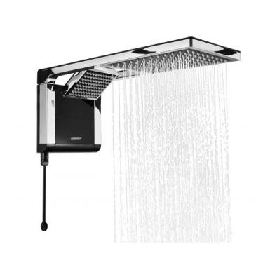 Imagem de Chuveiro De Parede Acqua Duo Flex 220V 6800W Preto Cromado Lorenzetti,