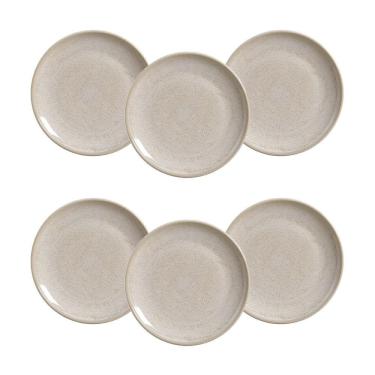 Imagem de Conjunto de Pratos de Sobremesa Coup Hotellate 21cm 6 Peças Cerâmica Estampada para Mesa Porto Brasil