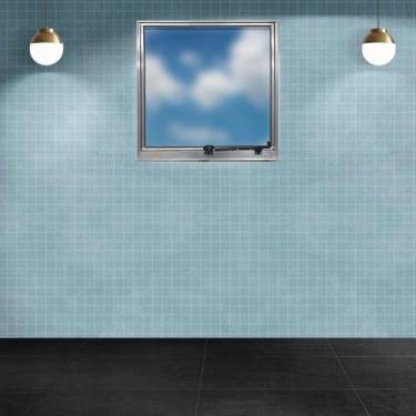 Imagem de Vitro Maxim Ar de Alumínio 80 x 80 Linha Modular Vidro Mini-Boreal Cin