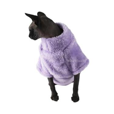 Imagem de Suéter Quente E Macio De Veludo Ártico Para Gatos Devonshire Sem Pelos