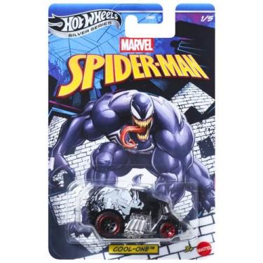 Imagem de Hot Wheels Colecionável Carros do Homem Aranha GDG83 Mattel Cor:Venom 