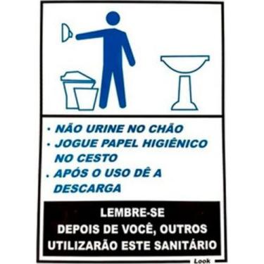 Imagem de Look Placa Sinalizacao 15X20 San.Educativo M