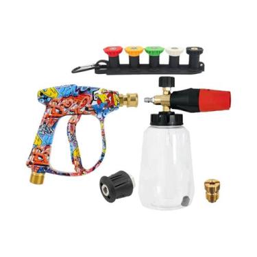 Imagem de Conjunto De Pistola De Espuma De Alta Pressão Com Design Grafite, Punh