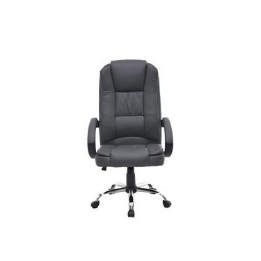 Imagem de Cadeira de Escritório Presidente Fox Racer Base Cromada com Rodinha Cinza UT-C300