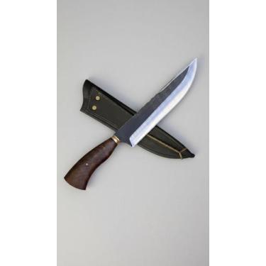 Imagem de Faca Churrasco Aço Inox Artesanal 8" Cabo Madeira - Congratulations St