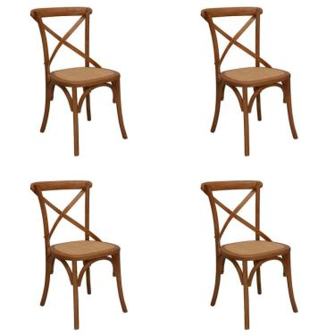 Imagem de Conjunto com 4 Cadeiras Katrina Marrom