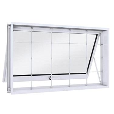 Imagem de Máxim Ar com Grade Quadrada Lucasa Facilità 60cmx80cm Branco