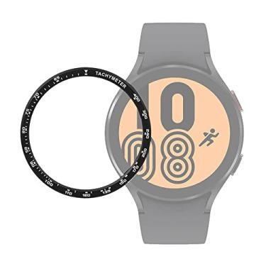 Imagem de Moldura Aro Bisel compatível com Samsung Galaxy Watch 4 44mm R870 e R875 - Marca LTIMPORTS (Preto Tachymeter)
