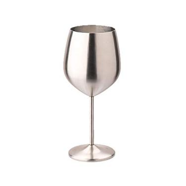 Imagem de Yajun Taça de vinho de aço inoxidável com grande capacidade 500 ml Copos de vinho, ótimo cobre, taça inquebrável para vinho tinto ou branco, fosco