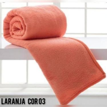 Imagem de Manta Cobertor Casal Microfibra Lisa 1.80 X 2.00 Laranja - Bell