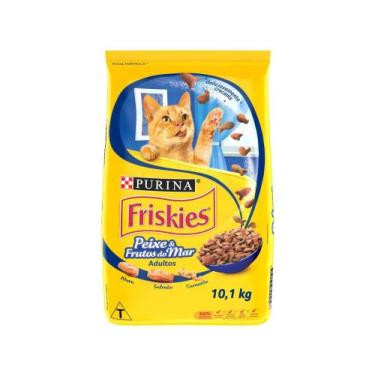 Imagem de Ração Premium Para Gato Friskies - Peixes E Frutos Do Mar Adulto 10,1K