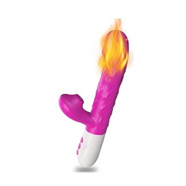 Imagem de Vibradores de Sucção e Estimulador Ponto G Feminina Clitóris Brinquedo Sexual Aquecimento 14 Modos Diferentes Zatla (Rosa)